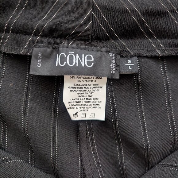 Icone wide-leg pinstripe pant (Large) - Picture 4 of 4